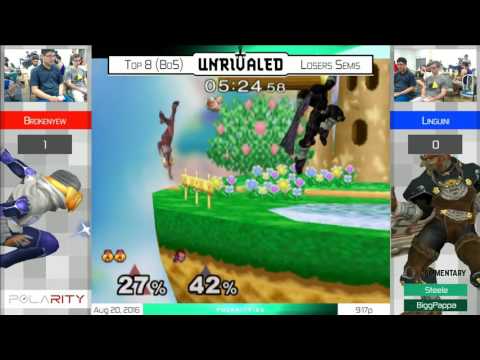 Unrivaled SSBM - Brokenyew (Sheik) vs Linguini (Ganon) - Losers Semis