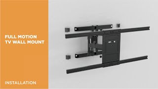 How to Install Solid Full-Motion TV Wall Mount - LPA61-486