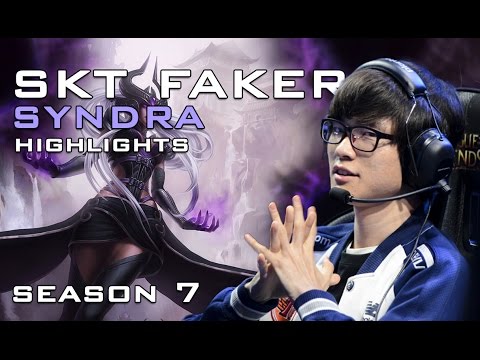 SKT Faker Syndra Gameplay Highlights (KDA: 17/6/11) - League of Legends - Season 7