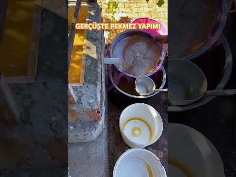 GERÇÜŞTE PEKMEZ YAPIMI EN DOĞALINDAN