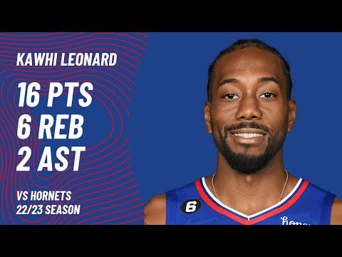 Kawhi Leonard vs Charlotte Hornets | Dec 5, 2022