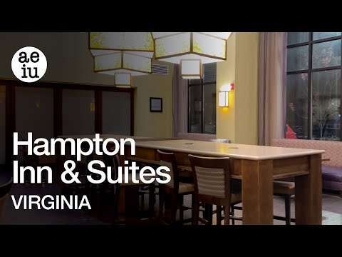 Hampton Inn by Hilton Hotel Lobby & Breakfast Area Tour in Richmond, Virginia