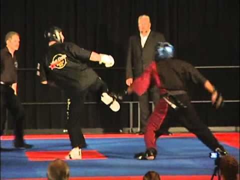 Ross Levine vs Keon Pinkney 2009 Gator Nationals Karate Tournament