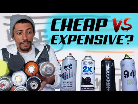 Cheap Vs. Expensive spray paint