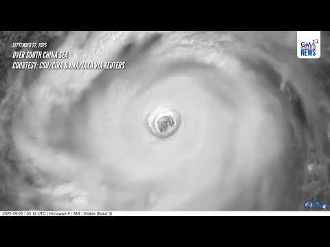 Satellite image shows Super Typhoon Ragasa (ST Nando) over South China Sea | GMA Integrated News