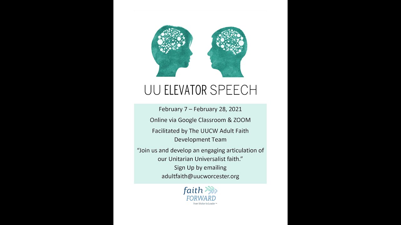 UU Elevator Speech Invitation