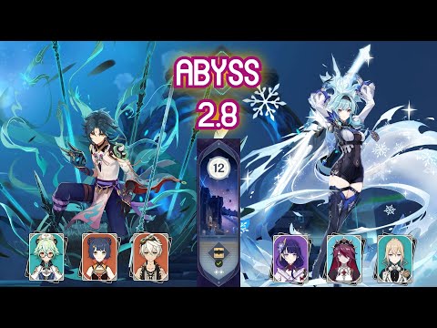 C0 Xiao Double Pyro & C0 Eula Raiden | 9⭐ | Floor 12 Spiral Abyss 2.8 魈優菈满星深渊