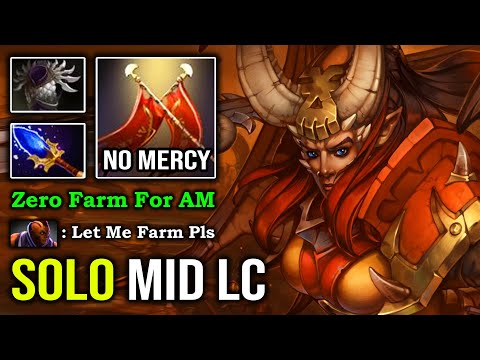 7.27B NEW CORE MID LEGION COMMANDER 100% Destroyed AM & QOP with Nonstop Duel No Farm Allowed DotA 2