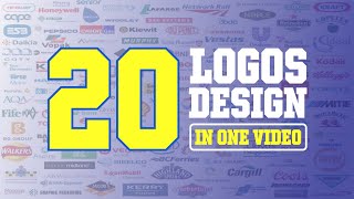 Best 20 Logos Design In One Video || Logo Design Trends 2022 || Part 04