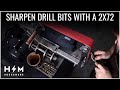 How to: Sharpen Drill Bit with a 2x72 Belt Grinder