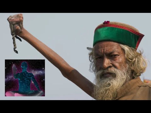 Este homem está a quase 50 anos com o braço levantado