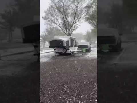 it snowed about an inch or so