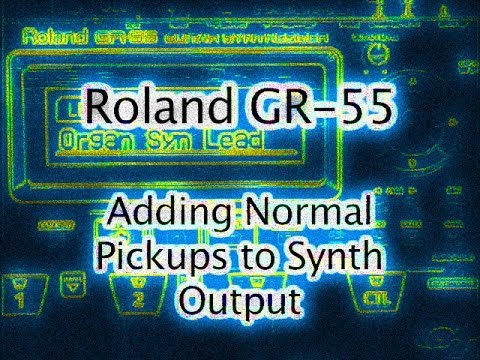 Roland GR-55 Using Normal Pickups - Tutorial - Advance Programming with Delay - Guitar Synthesizer