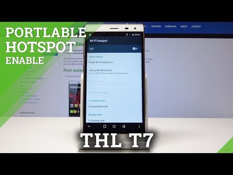 How to Enable Portable Hotspot in THL T7 - Set Up Mobile Data