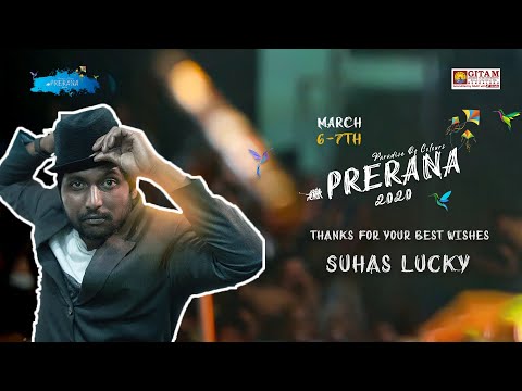Actor Suhas ( Chai Biscuit )  best wishes to PRERANA 2020 | GITAM Bengaluru