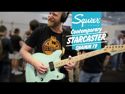 Обзор полуакустической гитары Fender Squier Contemporary Active Starcaster MN