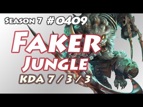 SKT T1 Faker - Rengar Jungle - KR LOL Highlights | 페이커 렝가