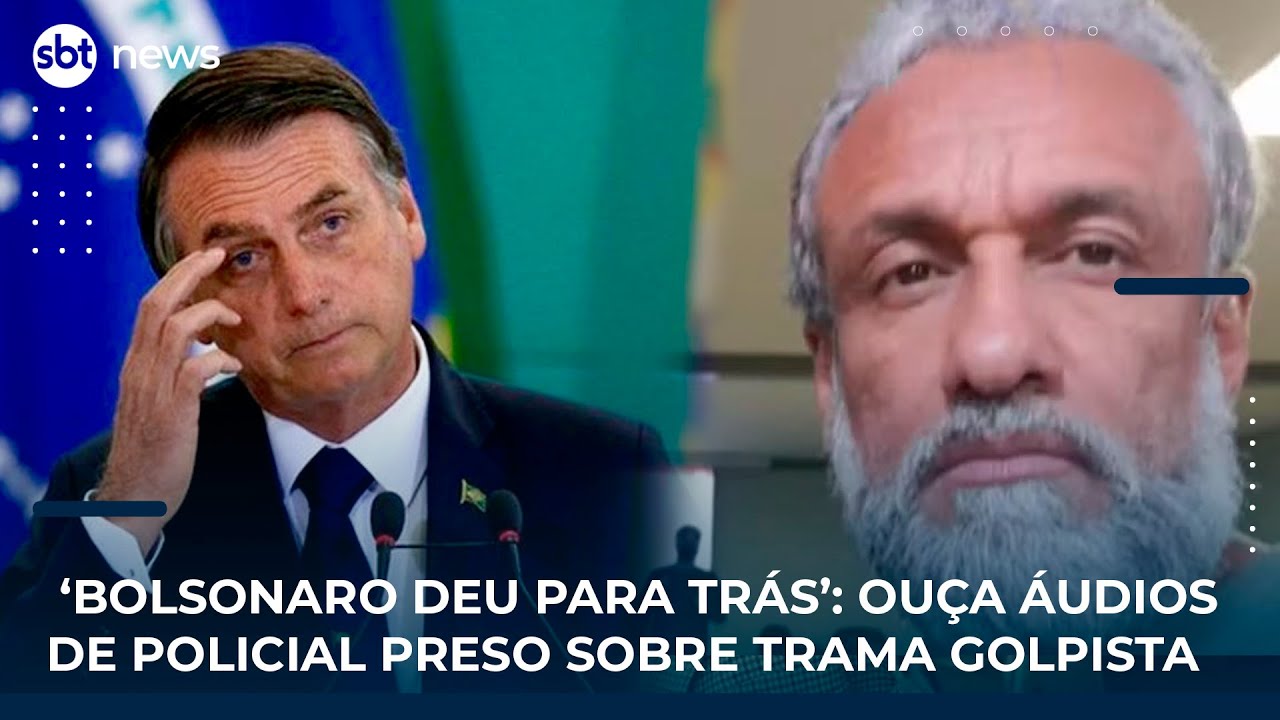 ‘Bolsonaro deu para trás’: Ouça áudios de policial preso sobre trama golpista | SBT News
