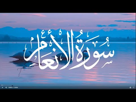 006 Surah Al Anam |Beautiful Recitation by Sheikh Abdur Rahman Al Ossi |#meditation #abdurahman