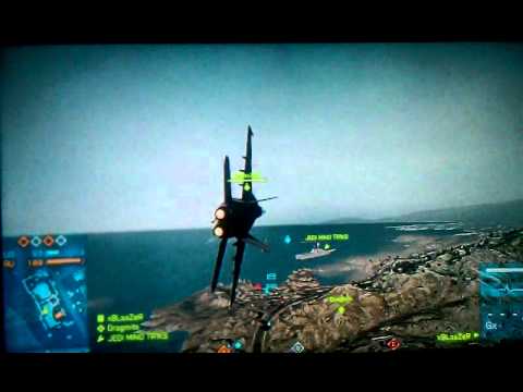 Battlefield 3 Jet Dogfight and landing on street