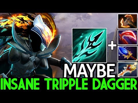 MAYBE [Phantom Assassin] Insane Tripple Dagger Damage Pro Gameplay 7.22 Dota 2