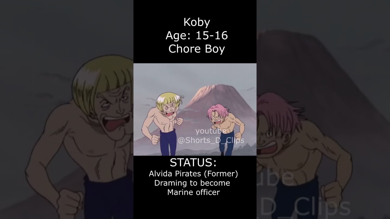 Koby Glow up #onepiece #shorts #koby
