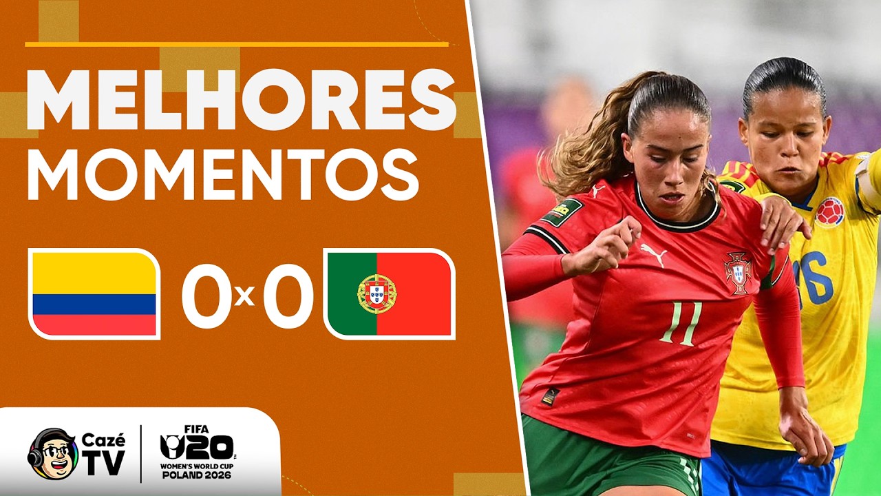 MELHORES MOMENTOS: COLÔMBIA 0 X 0 PORTUGAL | COPA DO MUNDO FIFA FEMININA SUB-20 2026 | 2ª RODADA