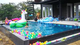 สระว่ายน้ำหน้าบ้าน สระว่ายน้ำหน้าบ้าน