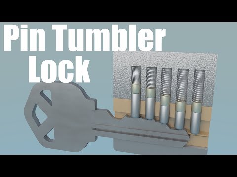 How does a pin tumbler lock work