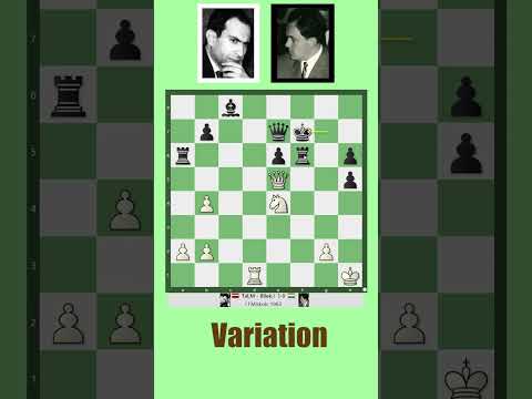 Chess Combination 123 || Mikhail Tal vs Istvan Bilek, Miskolc 1963 @chessbuddies