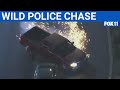 Police Chase Suspect Rams Into Innocent Drivers FOX 11 LA