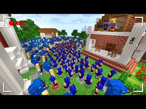 APOCALIPSIS DE SONIC .EXE ATACA MI CASA EN MINECRAFT 😱 | MINECRAFT TROLL