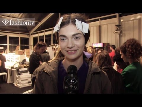 Marios Schwab Fall/Winter 2013-2014 BACKSTAGE | London Fashion Week LFW | FashionTV