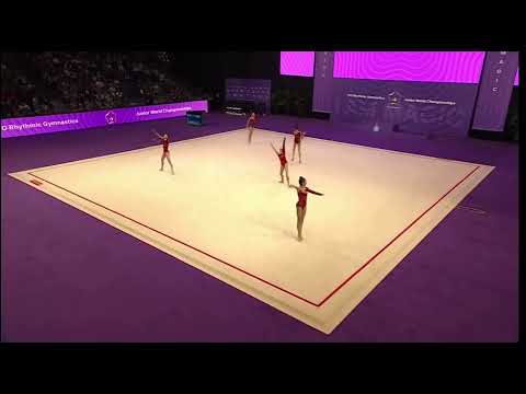AZERBAÏDJAN Group AZE 5 Ropes FINAL JUNIOR WORLD  CHAMPIONSHIP CLUJ-NAPOCA 2023
