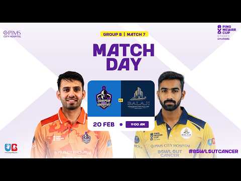 GROUP B || MATCH 7 || UDAIPUR WARRIOR VS BALAJI CONS. || PIMS MEWAR CUP 2026 - UDAIPUR ||