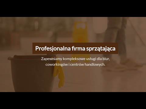Ekomilo | firma sprzątająca Warszawa | kompleksowe sprzątanie dla firm - video