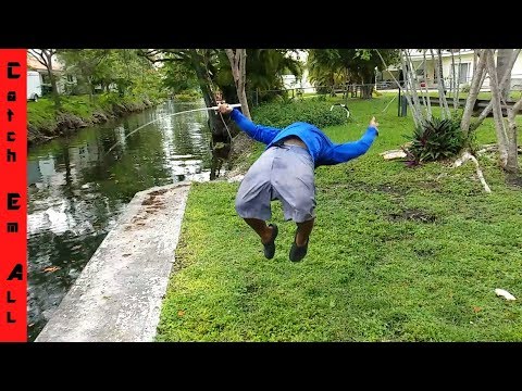The HOOKSET BACKFLIP Fishing Challenge! Monster Mike is Insane