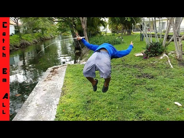 The HOOKSET BACKFLIP Fishing Challenge! Monster Mike is Insane