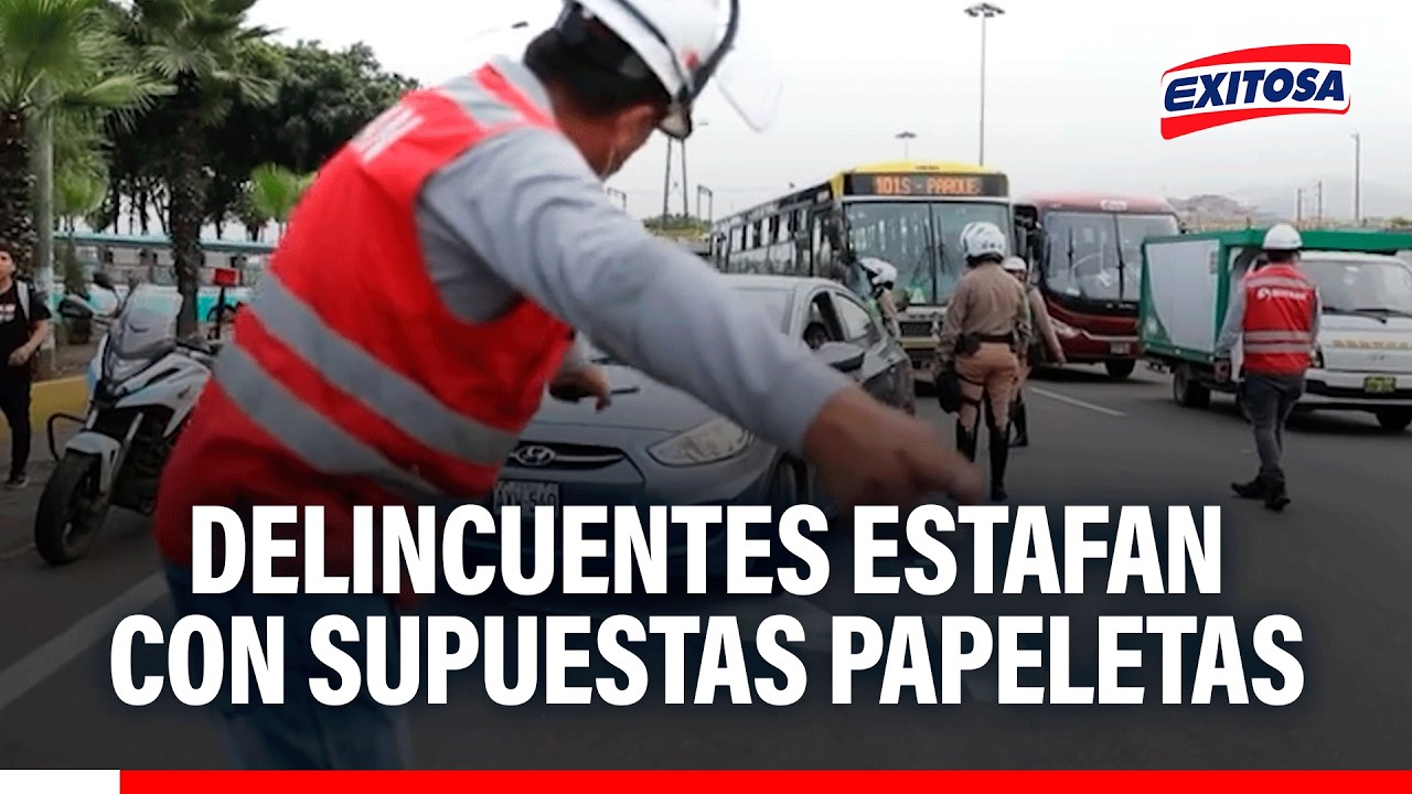 🔴🔵 Delincuentes estafan con supuestas papeletas: SUTRAN recomienda qué hacer ante estos casos