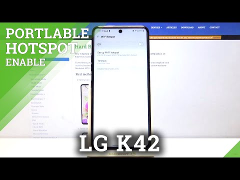 How to Activate Portable Hotspot in LG K42 – Network Access Point