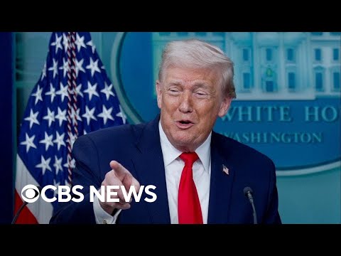 Trump addresses reporters to mark first year of second term | Special Report