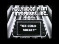 Mickey And Minnie Mouse With Goofy In Ice Cold Mickey 1935