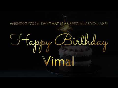 Happy Birthday Vimal
