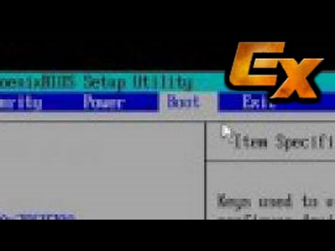 comment regler bios setup utility