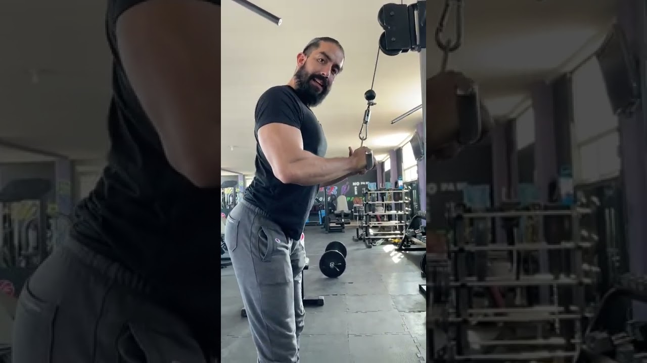 Como hacer una extensión en polea para tríceps