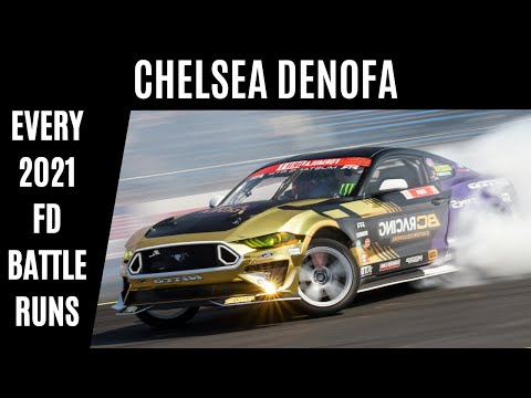 Chelsea DENOFA - Every 2021 Formula Drift Battle Runs