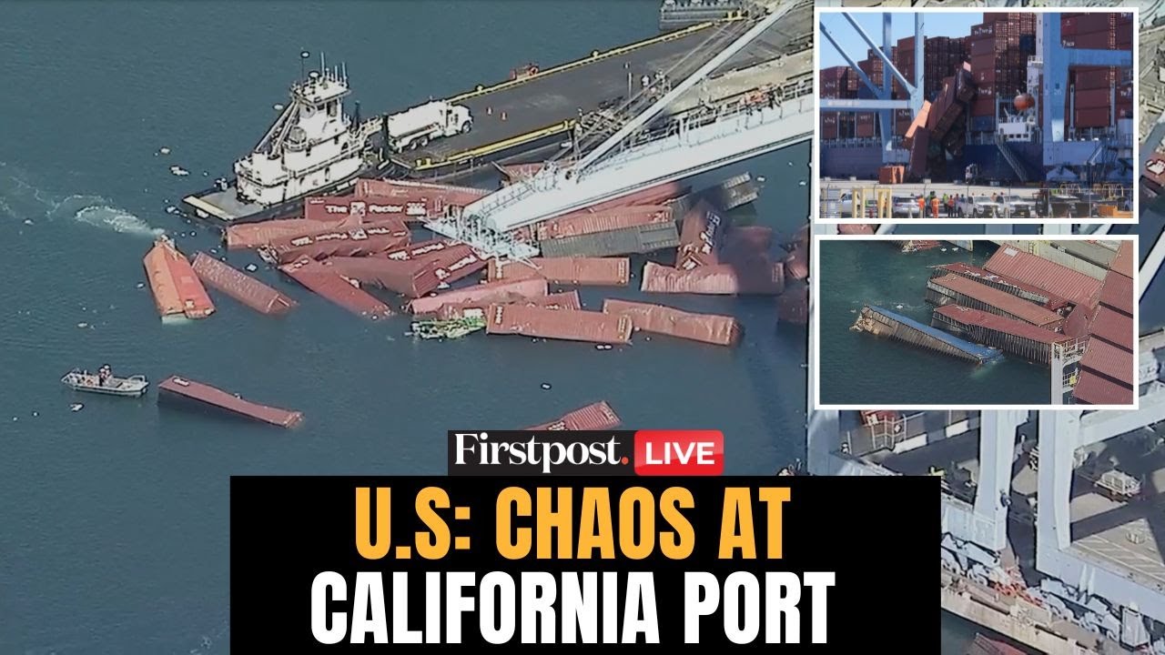 California Port Incident LIVE: Dozens of Shipping Containers Fall Into Water at Long Beach | N18G