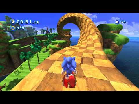 Sonic Generations - Classic Sonic in 3D stage (Green Hill Zone)
