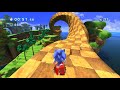 Sonic Generations Classic Sonic In 3D Stage Green Hill Zone