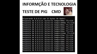 Como realizar teste de ping pelo CMD